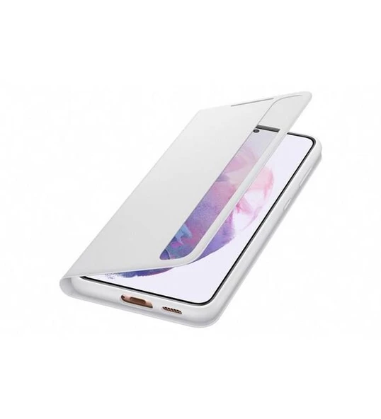 Galaxy S21 Plus ile Uyumlu Smart Clear View Kılıf-Açık Gri EF-ZG996CJEGTR ürün görseli 1