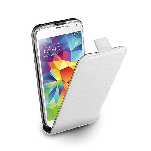 Cellular Line Galaxy S5 ile Uyumlu Flap Essential Deri Kılıf Beyaz FLAPESSENGALS5W ürün görseli 1
