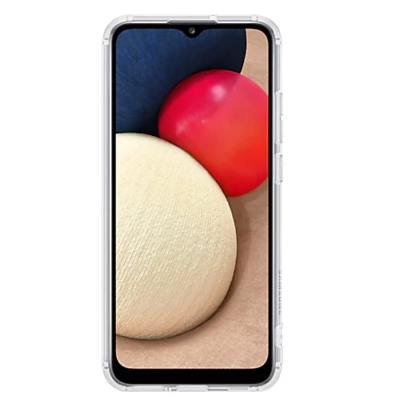 Galaxy A02s ile Uyumlu Yumuşak Kılıf Şeffaf EF-QA025TTEGWW ürün görseli 1