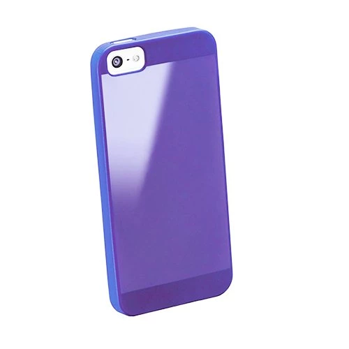 Cellular Line iPhone SE/5S/5 ile Uyumlu Gummy Slim Silikon Kılıf Lila GUMMYSLIMIPHONE5V ürün görseli 1