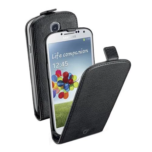 Cellular Line Galaxy S4 ile Uyumlu Flap Essential Deri Kılıf Siyah FLAPESSGALAXYS4BK ürün görseli 1