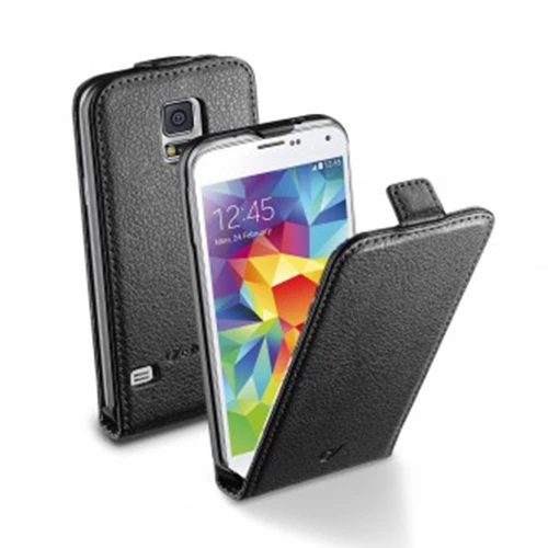 Cellular Line Galaxy S5 ile Uyumlu Flap Essential Deri Kılıf Siyah FLAPESSENGALS5BK ürün görseli 1