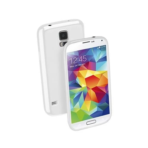 Cellular Line Galaxy S5 ile Uyumlu Shocking Silikon Kılıf Beyaz SHCKGALS5W ürün görseli 1