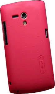 Nillkin Xperia Neo L ile Uyumlu Sert Kauçuk Kılıf Kırmızı Renk ürün görseli 1