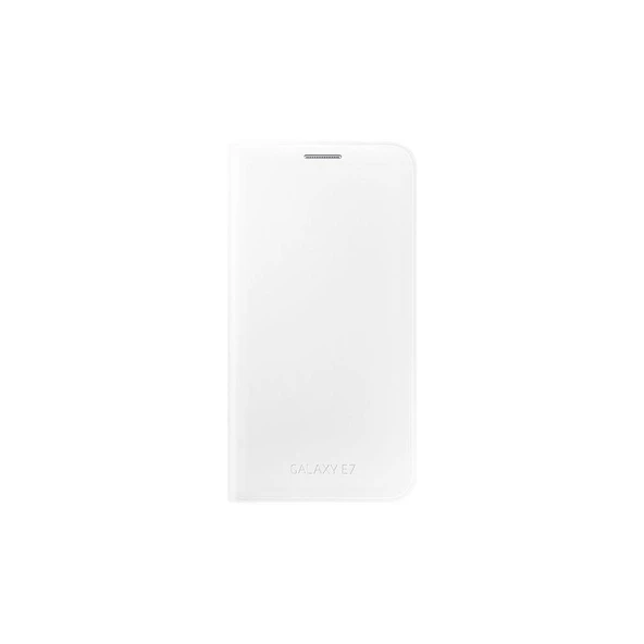 Galaxy E7 ile Uyumlu Flip Wallet Kılıf Beyaz EF-WE700BWEGWW ürün görseli 1