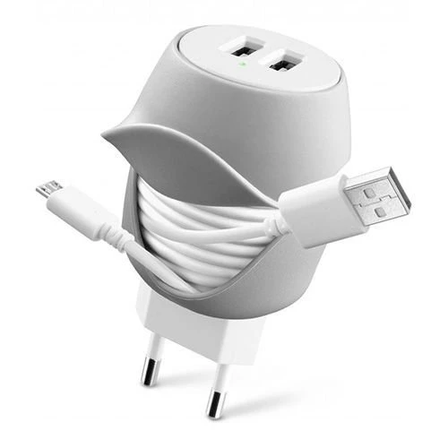Cellular Line Twister Charger Dual 10W 2.1A Seyahat Şarj Aleti ürün görseli 1