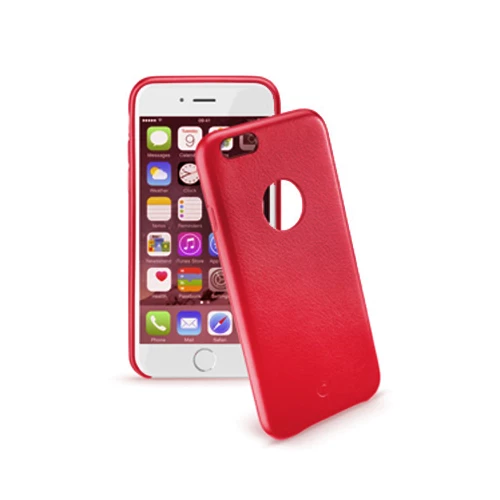 Cellular Line iPhone 6S Plus/6 Plus ile Uyumlu Class Suni Deri Kılıf Kırmızı CLASSIPH655R ürün görseli 1