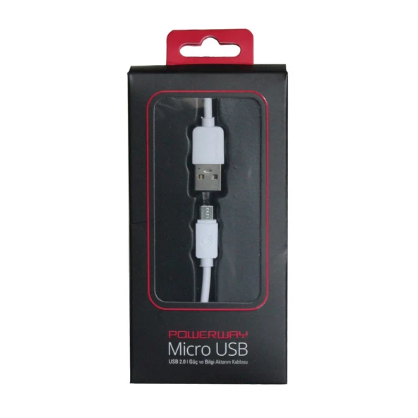 Powerway Micro USB Hızlı Şarj Kablosu 1M SM03 ürün görseli 1