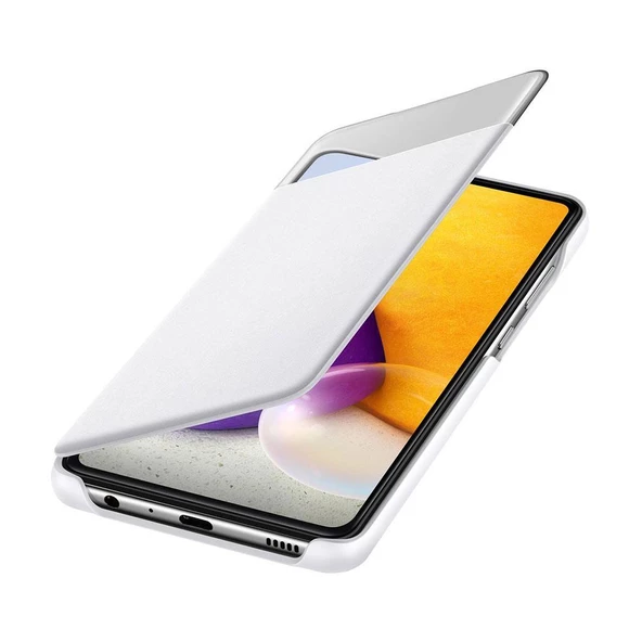 Galaxy A72 ile Uyumlu S View Cüzdan Kılıf Beyaz EF-EA725PWEGWW ürün görseli 1