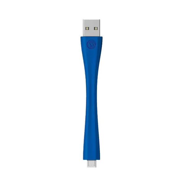 Mophie Memory-Flex Micro USB Kısa Şarj Kablosu 10cm Mavi ürün görseli 1