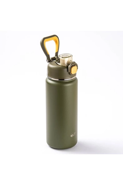 OKADI ÇIKARILABİLİR PİPETLİ YEŞİL PASLANMAZ ÇELİK TERMOS 750ML ürün görseli 1