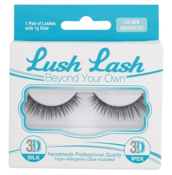 Lush Lash 3D İpek Takma Kirpik Dramatıc LU-628 ürün görseli 1