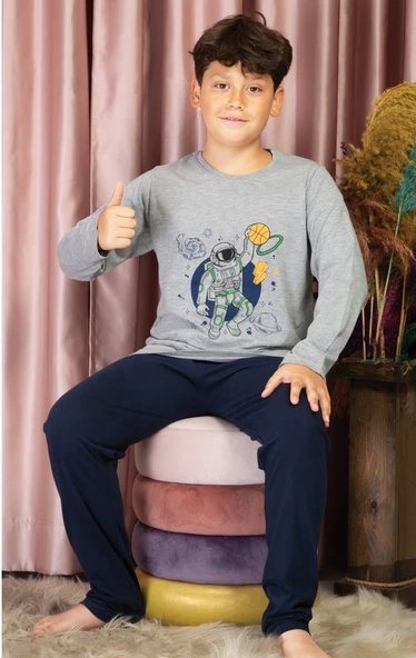 Erkek Çoçuk Figürlü İnce Pijama Takımı ürün görseli 1