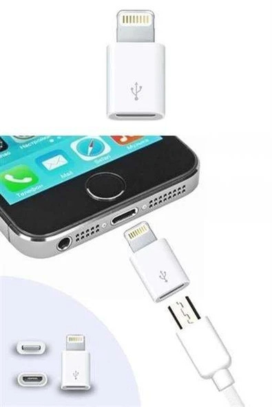 Apple iPhone / iPad Micro Usb Dönüştürücü Adaptör OTG Aparat - Resim 9