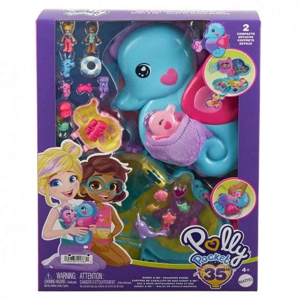 Polly Pocket Çanta Olabilen Micro Oyun Setleri - Daddy And Me GKJ63-HWP03 ürün görseli 1