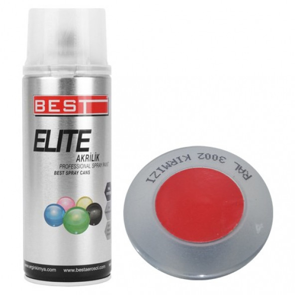 Best Elite Sprey Boya Ral 3002 Bayrak Kırmızı 400ML ürün görseli 1
