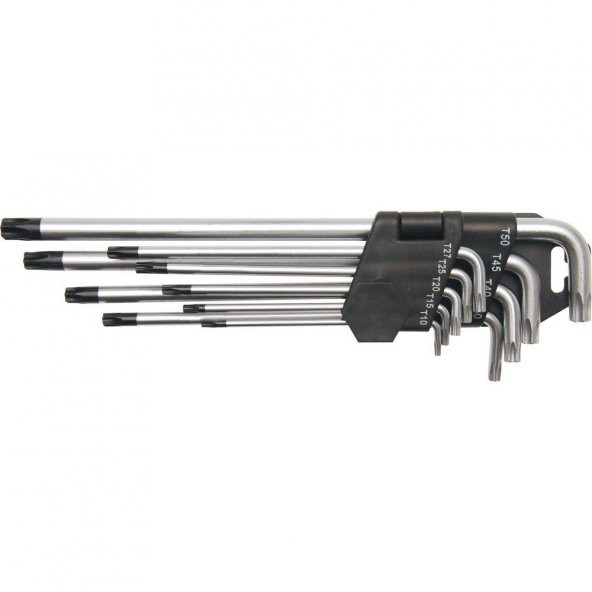 Bgs Allen Anahtar (Alyan Anahtar) Seti Torx Uzun 9 Parça T10-T50 ürün görseli 1