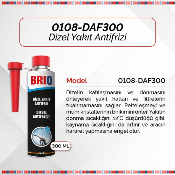 Brio Dizel Yakıt Antifrizi 300 Ml - Resim 2