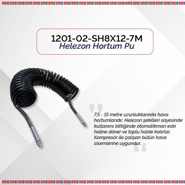 Brio Helezon Hortum Pu 8X12-7,5M - Resim 2