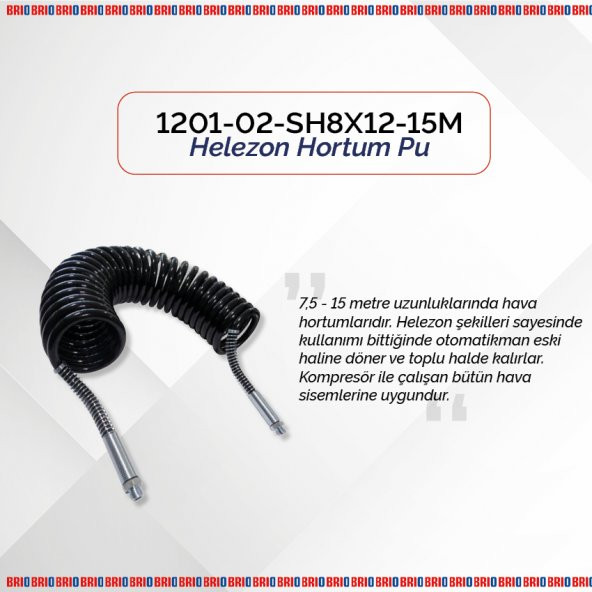 Brio Helezon Hortum Pu 8X12-15M - Resim 2