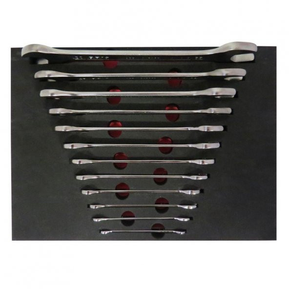 Brio Anahtar İki Ağız Set 12 Parça 6X7-30X32 Sünger Yataklı ürün görseli 1