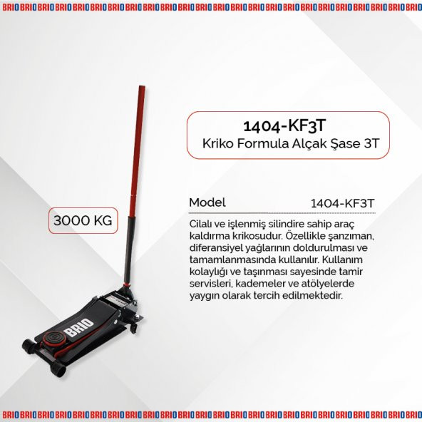 Brio Kriko Formula Alçak Şase 3T - Resim 2