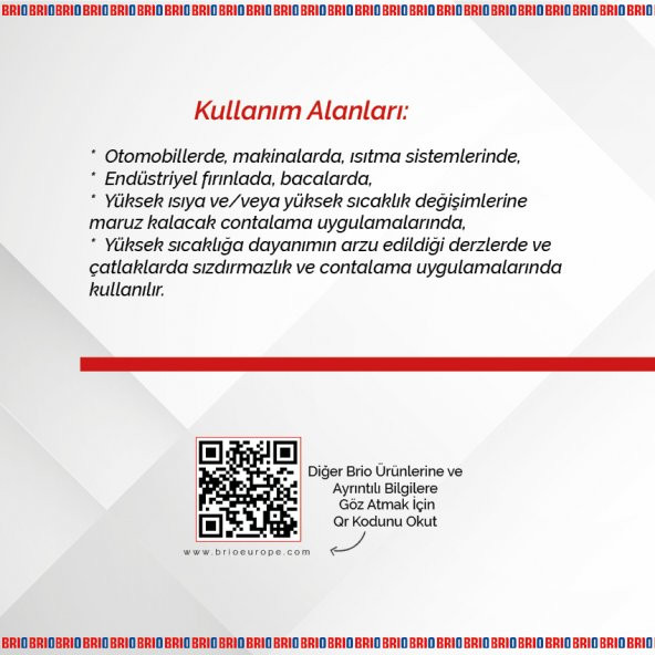 Brio Sıvı Conta 200 Ml Rtv Siyah - Resim 4