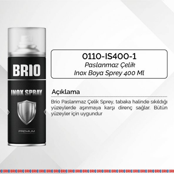 Brio İnox Sprey 400 Ml Açık Renk - Resim 2