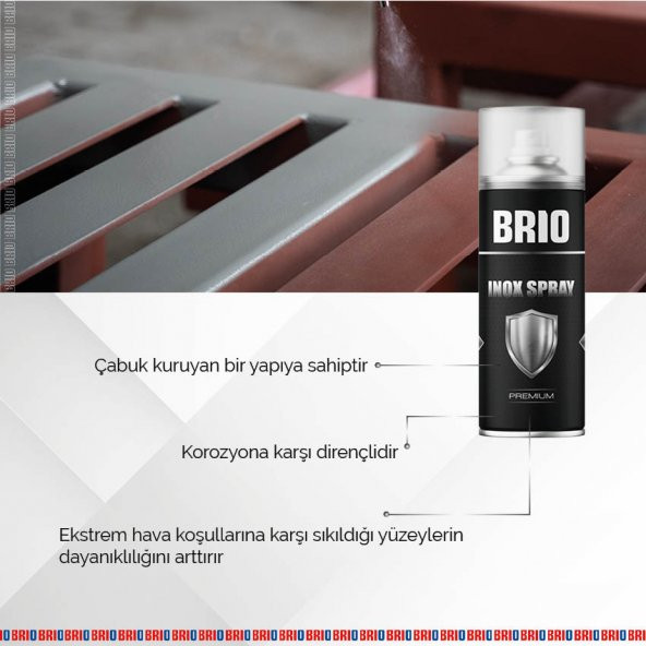 Brio İnox Sprey 400 Ml Açık Renk - Resim 3