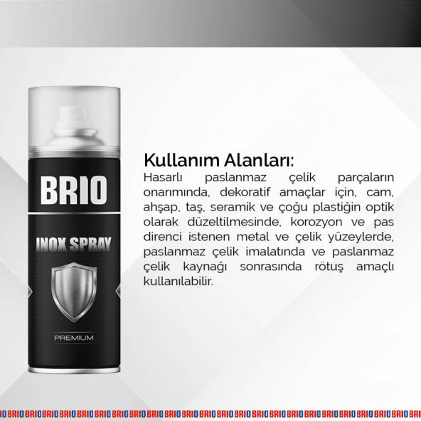 Brio İnox Sprey 400 Ml Açık Renk - Resim 4