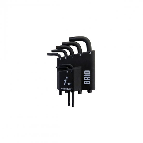 Brio Allen Anahtar (Alyan Anahtar) Seti Torx (Tork) Kısa 7 Parça T10-T40 ürün görseli 1