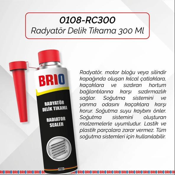 Brio Radyatör Delik Tıkama 300 Ml - Resim 2