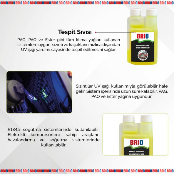 Brio Uv Kaçak Tespit Sıvısı 250 Ml - Resim 4