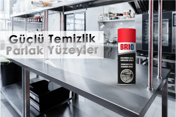 Brio Paslanmaz Çelik Temizleme Spreyi 400 Ml - Resim 2