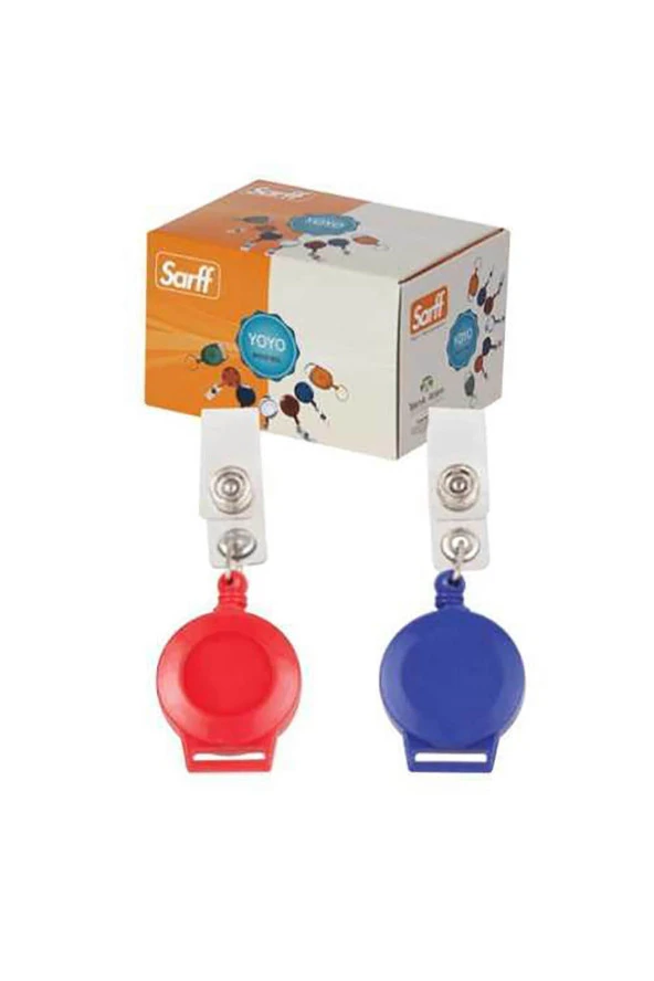 Sarff Yoyo Yuvarlak Kancalı Mavi Eko Mavi Klipsli Yoyo (25 Li Paket) ürün görseli 1