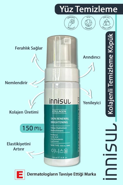 Derin Gözenek Temizliği, Aloe Vera Ve Kolajen Içerikli Nemlendirıci, Yüz Temizleme Köpüğü 150 ml ürün görseli 1