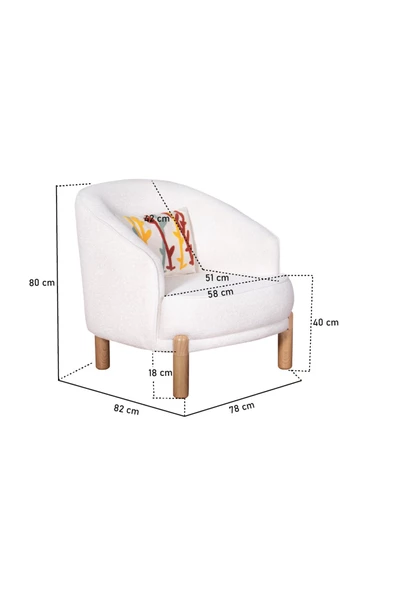 Kilim Mobilya Bohera Bohem Berjer - Resim 4