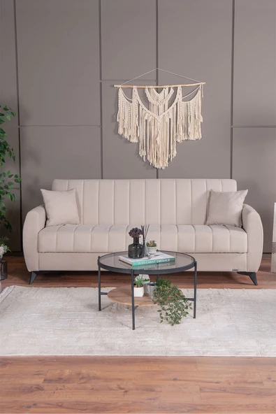 Kilim Mobilya Linda Üç Kişilik Kanepe Yüksek Ayaklı ürün görseli 1