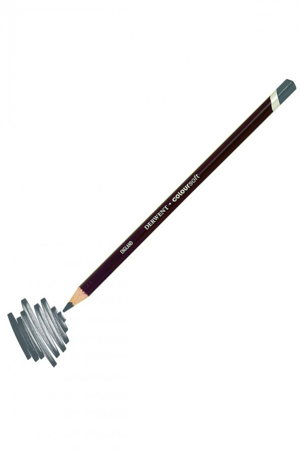 Derwent Coloursoft Kuru Boya Kalemi C700 Mid Grey ürün görseli 1