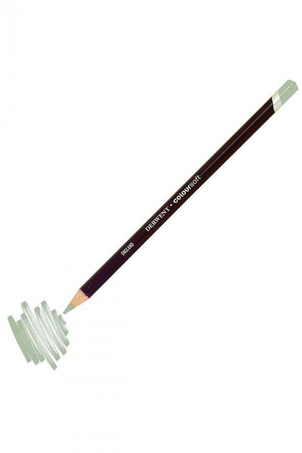 Derwent Coloursoft Kuru Boya Kalemi C710 White Grey ürün görseli 1