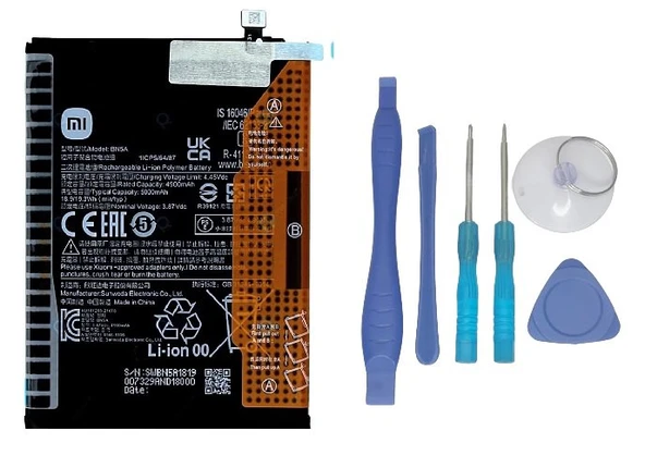 Xiaomi Redmi 10 - BN5A - Uyumlu Batarya Pil Sıfır Orijinal + TAMİR SETİ ürün görseli 1