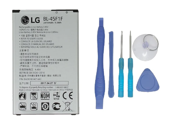 LG K8 2017 Uyumlu Batarya Pil Sıfır Orijinal + TAMİR SETİ ürün görseli 1