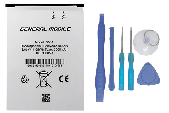 General Mobile GM 6 Uyumlu Batarya Pil Sıfır Orijinal + TAMİR SETİ ürün görseli 1