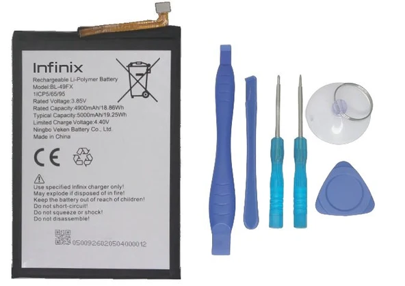 Infinix SMART 6 Uyumlu Batarya Pil Sıfır Orijinal + TAMİR SETİ ürün görseli 1