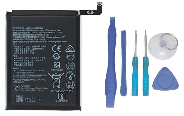 Tkgz - P40 Lite E Uyumlu Batarya Pil Sıfır Orijinal + TAMİR SETİ ürün görseli 1