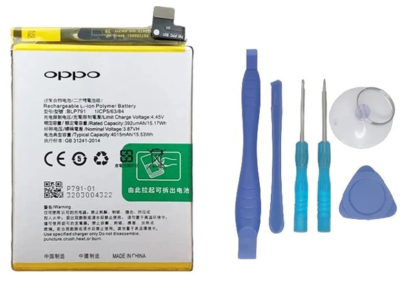 Oppo Reno 4 - BLP791 - Uyumlu Batarya Pil Sıfır Orijinal + TAMİR SETİ ürün görseli 1