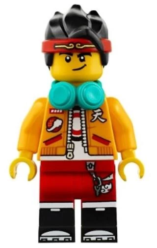 Lego Minifigür Monkie Kid Bright Light Orange Open Jacket mk001 ürün görseli 1