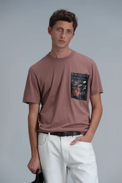 Lufian Minimalist Oversize Yuvarlak Yaka Kısa Kol Erkek T-Shirt ürün görseli 1