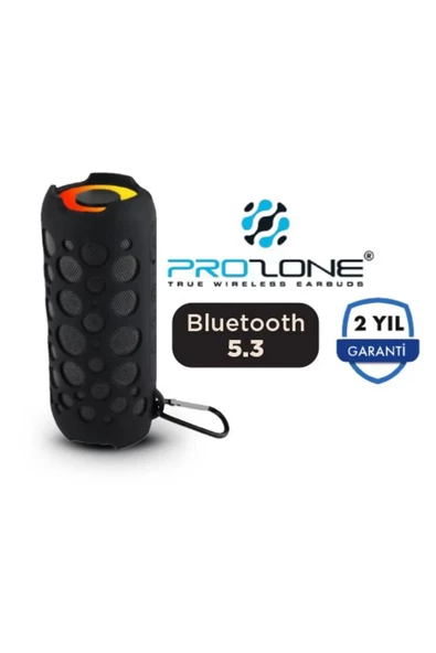 Prozone Rgb Led Işıklı Bluetooth Hoparlör ve Kulaklık Siyah ürün görseli 1