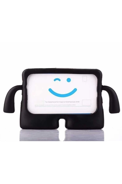 Ipad Pro 11 Uyumlu 2018/2020/2021 Kılıf Yumuşak Standlı Silikon Kids Çocuk Kılıfı  SİYAH ürün görseli 1